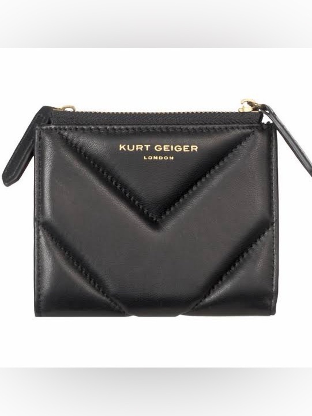 Kurt Geiger London Mini Leather Clutch- black